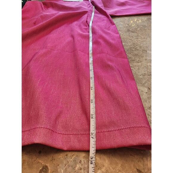 Samuel Dong NWT pink taffeta cocktail dress size Large cutout - Picture 7 of 11